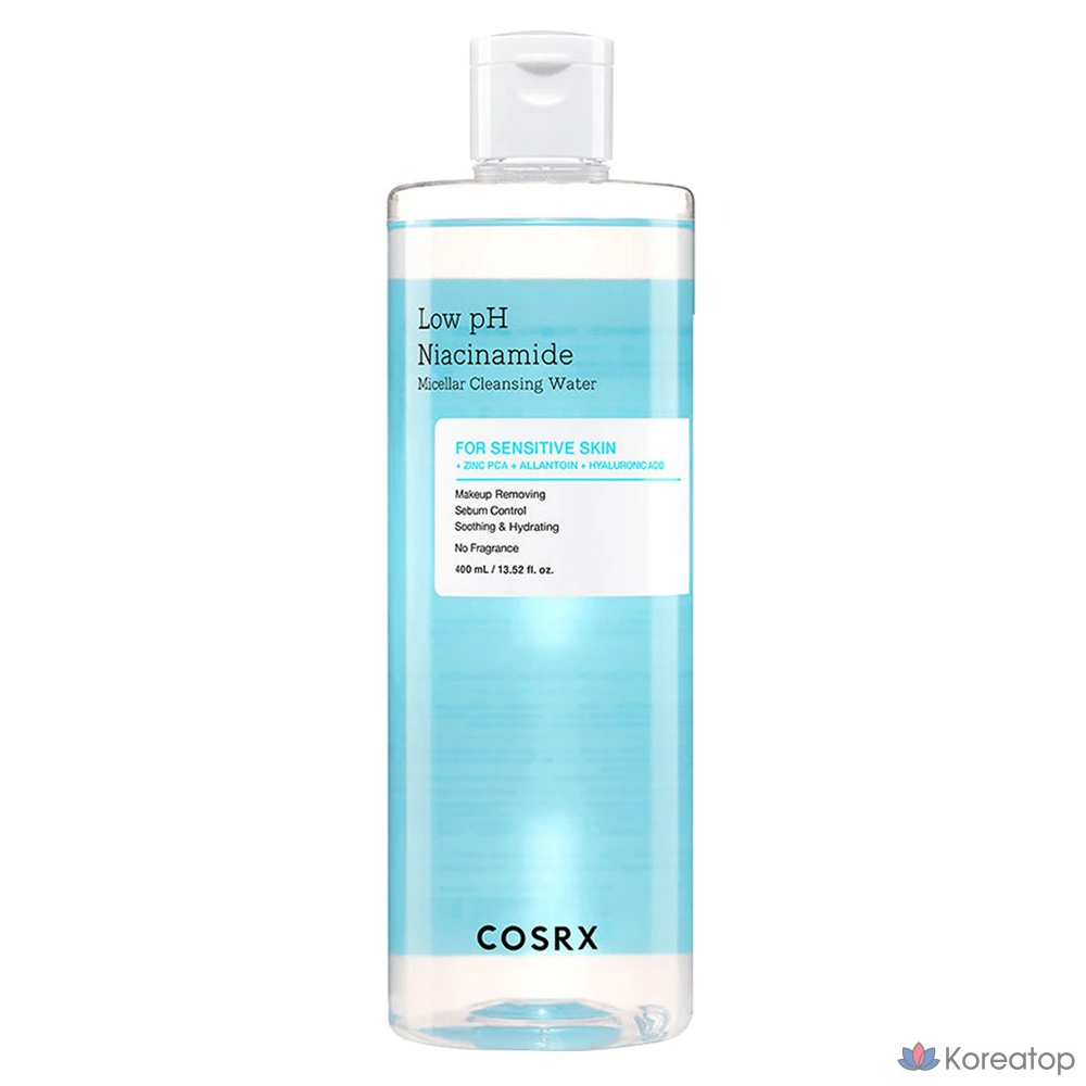 Мицеллярная очищающая вода COSRX с мягкой кислотностью и ниацинамидом, 400 мл, 1 шт.