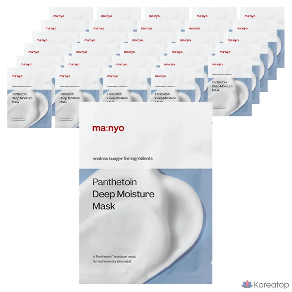 Увлажняющая маска Manyo Factory Pantetoin Deep Moisture Mask, 30 г, 1 упаковка, 20 штук