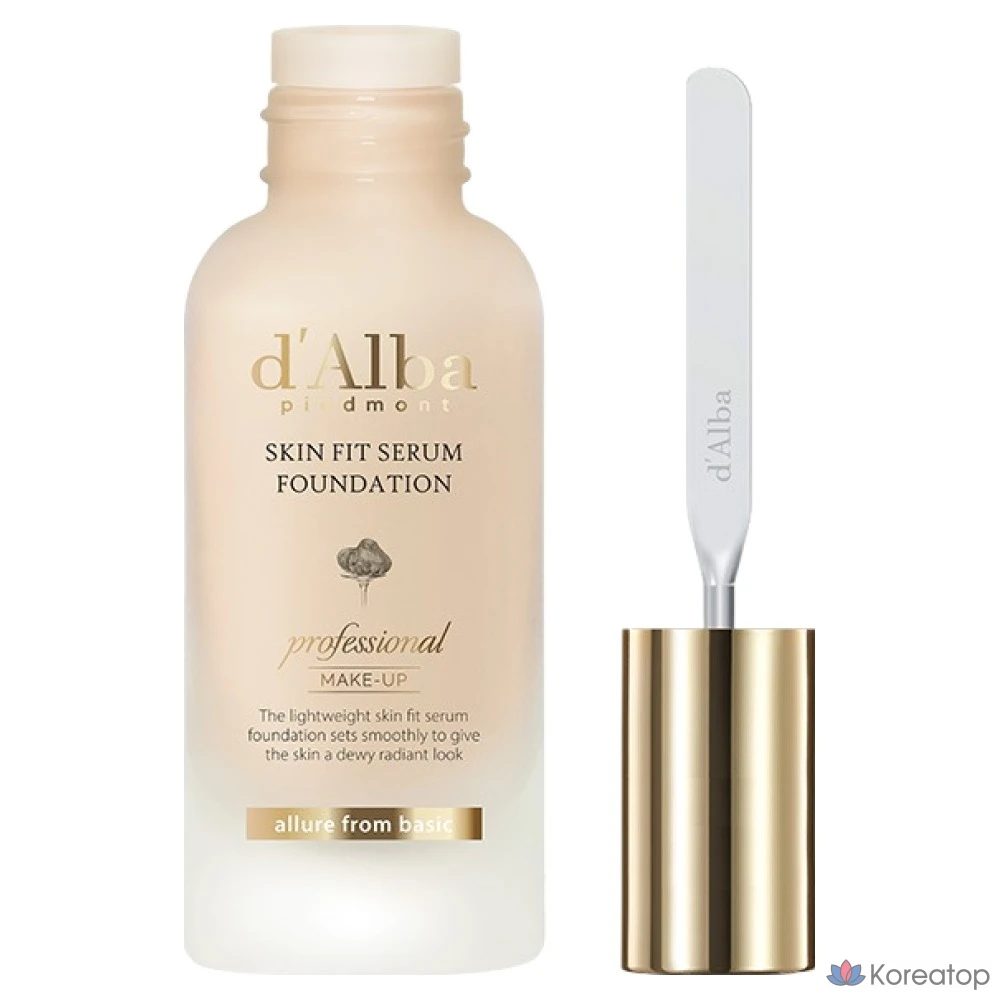 Шпатель для тональной основы D'alba Skin Fit Serum Foundation Spatula, 40 мл, 1 шт., № 21