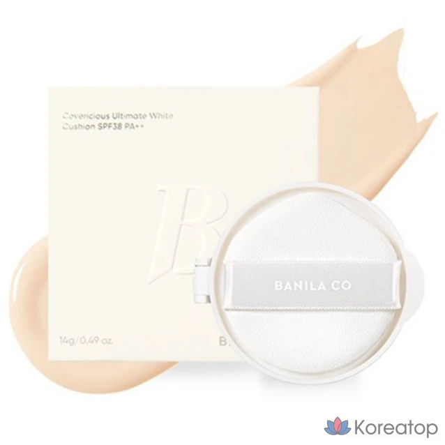 Сменный блок тонального крема Vanillaco Covericious Ultimate White Cushion Foundation, 14 г, 1 шт.
