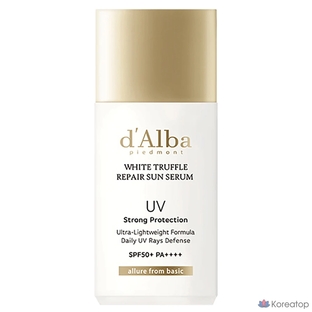 Солнцезащитная сыворотка D'alba White Truffle Repair Sun Serum SPF50+ PA++++, 35 мл, 1 шт.
