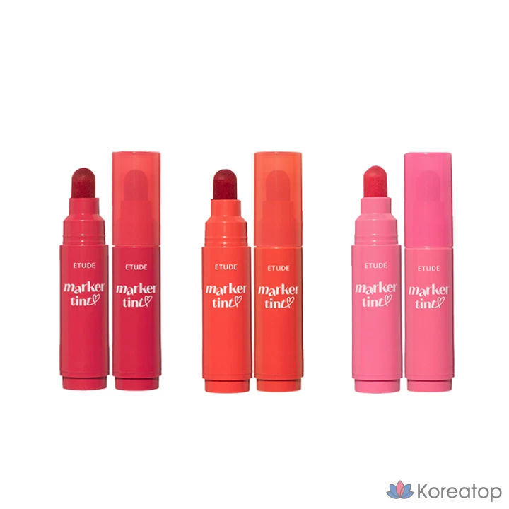 Маркеры Etude House Dear Darling, оттенок «Яблочная конфета», 3 шт.