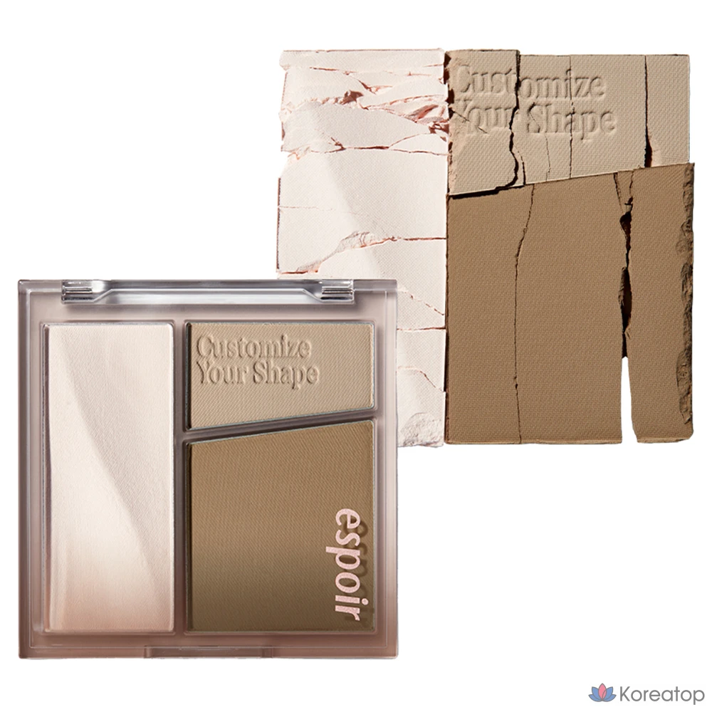Палетка для контурирования Espoir Tone Pairing Contour Palette 10 г, оттенок № 1 нейтральный, 1 шт.