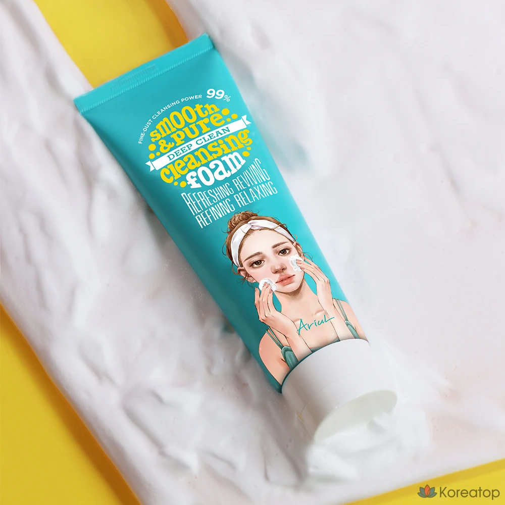 Пенка для глубокого очищения кожи Ariel Smooth &amp; Pure, 120 мл, 1 шт.