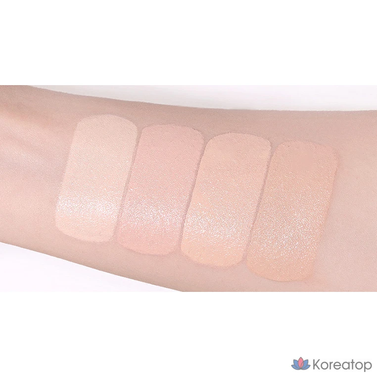 Набор тональных кремов Too cool for school Fixing Dew Cushion Foundation 12 г + сменный блок 12 г, № 2W, теплый оттенок слоновой кости, 1 шт., фото 7