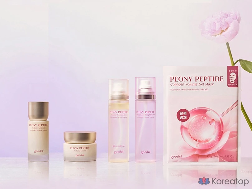 Спрей для лица Goodal Peony Peptide Collagen Water Glow Mist, 120 мл, 1 шт., фото 10