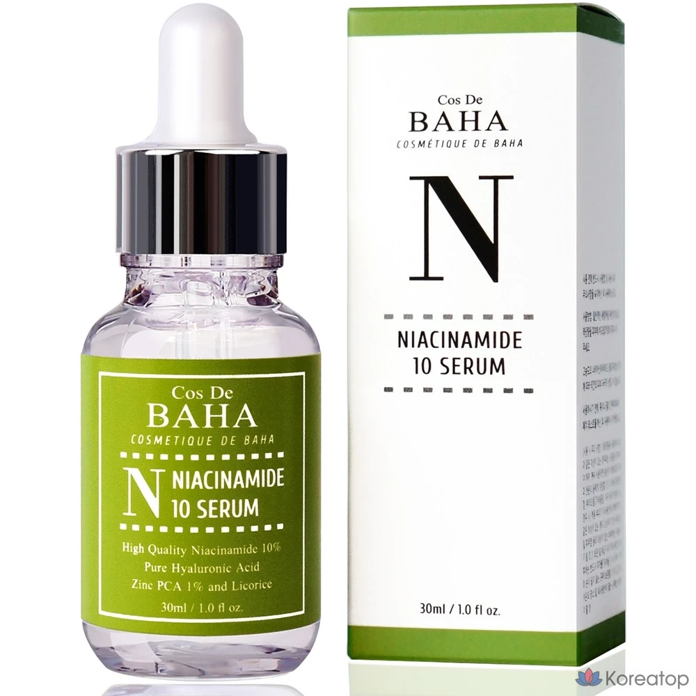 Сыворотка Cos De Baha с ниацинамидом 10% и цинком 1%, 1 шт., 30 мл