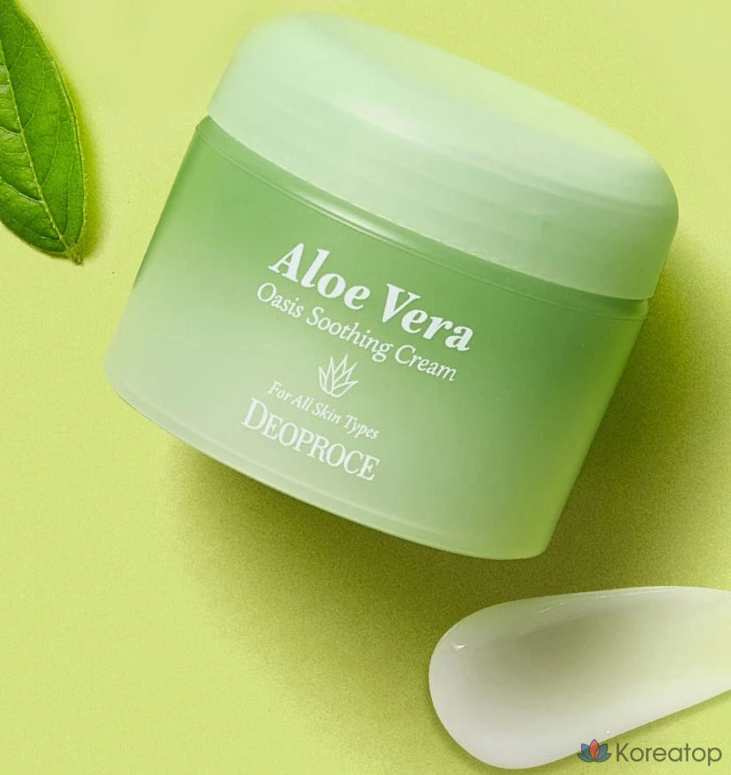 Успокаивающий крем Deoproce Aloe Vera Oasis, 50 г, 1 шт.