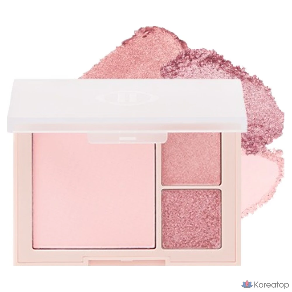 Палетка теней и румян Dinto Cheek &amp; Eye Multi-Use Palette 6,5 г, розовый оттенок 762, 1 шт.