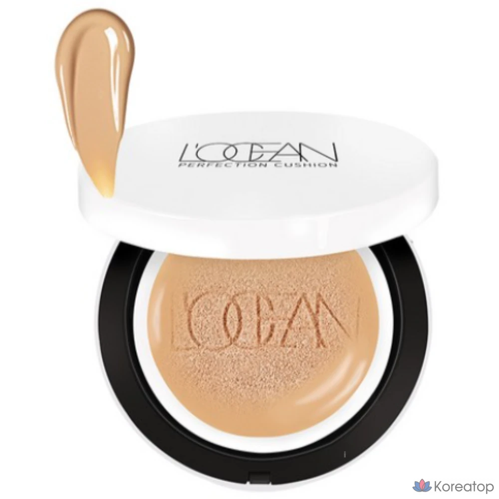 Тональный крем L'OCEAN Perfection King Cushion Foundation, 25 г, оттенок «Кафе латте» (№ 23), 1 шт.