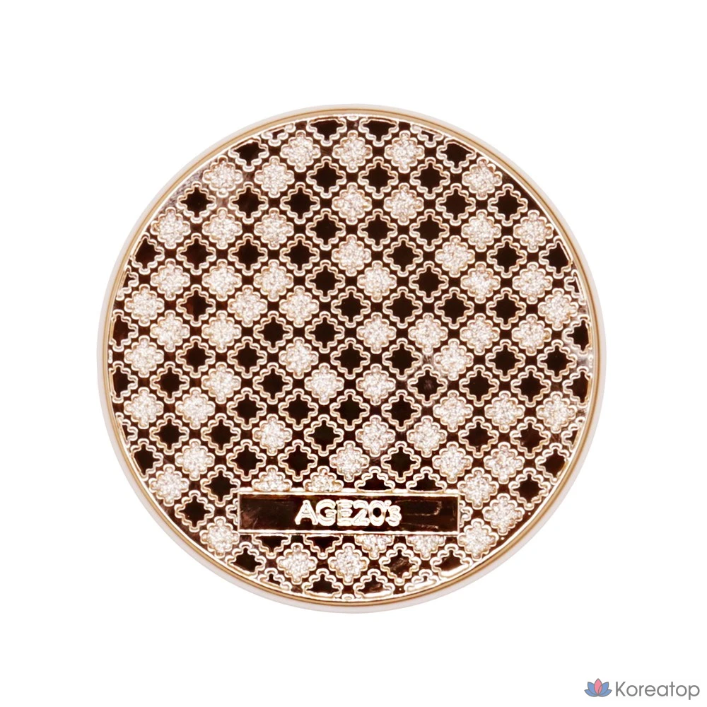 Тональный крем-кушон Age 20's Silk High Cover, основной продукт 13 г + сменный блок 13 г, № 21, светло-бежевый, фото 2