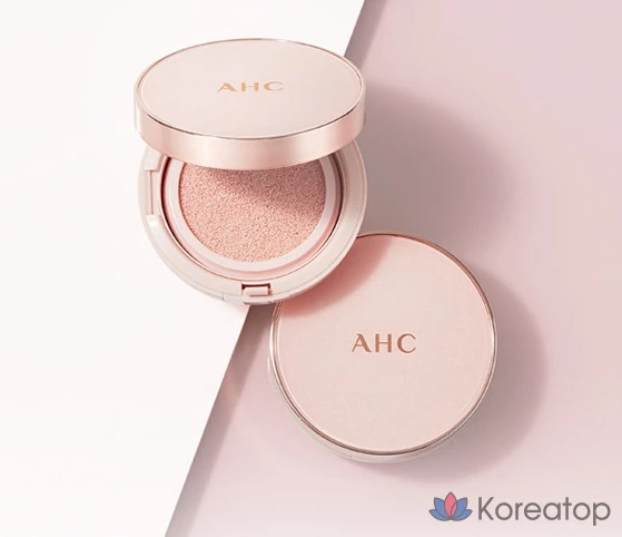 Сменный блок тонального крема AHC Aura Secret Tone Up Cushion SPF30 PA++, светло-розовый, 15 г, 1 шт.