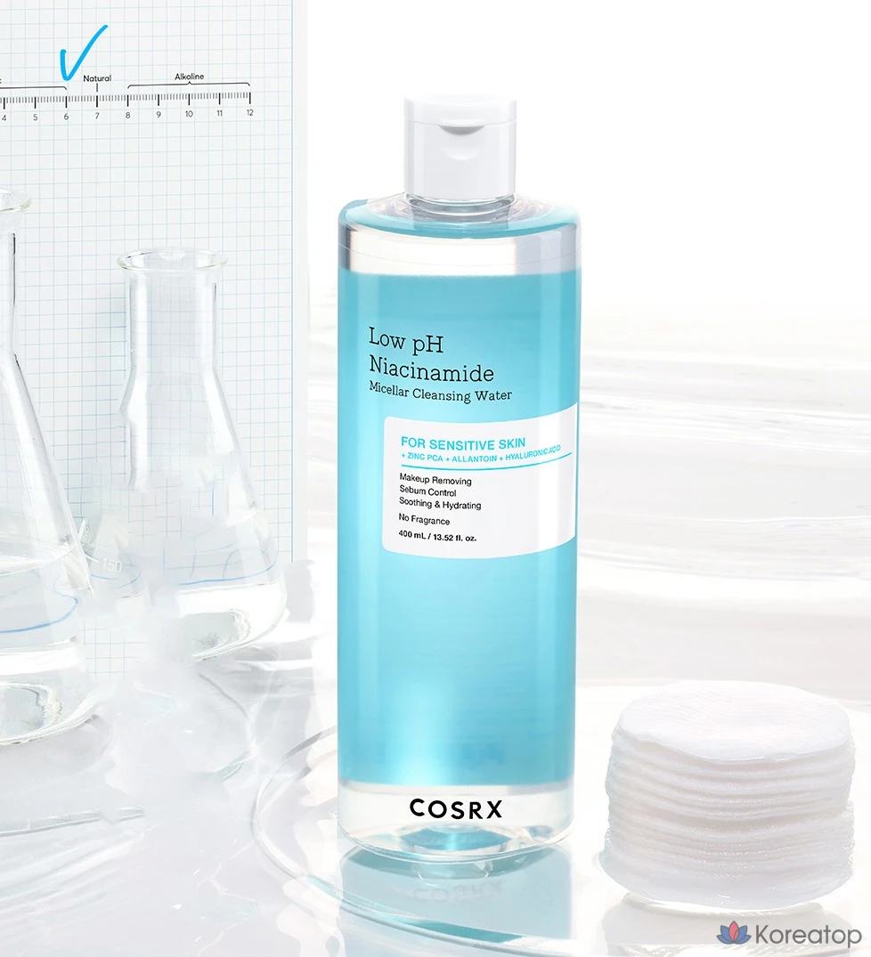 Мицеллярная очищающая вода COSRX с мягкой кислотностью и ниацинамидом, 400 мл, 1 шт.