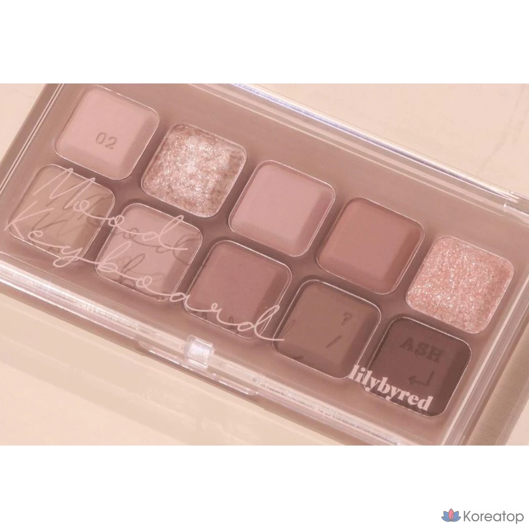 Палетка теней для век Lilybyred Mood Keyboard Eye Palette, 02, 1 шт., фото 4