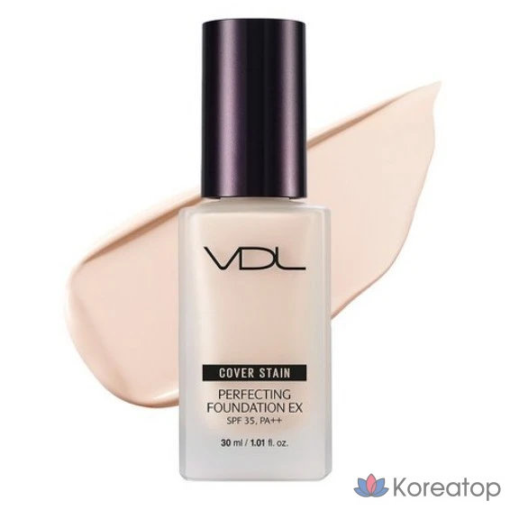 Тональный крем VDL Cover Stain Perfecting Foundation EX, 30 мл, 1 шт., № 17 A01 Абрикосовый