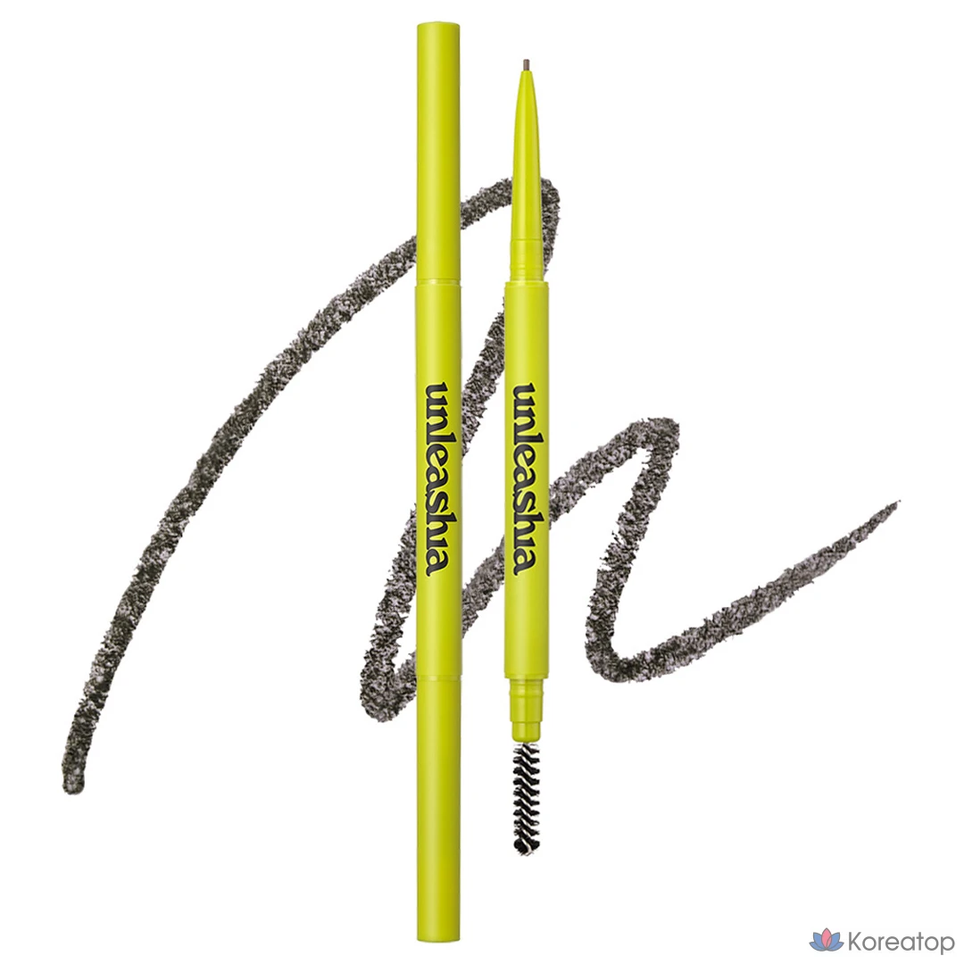 Карандаш для бровей Unleashia Shaper Defining Eyebrow Pencil 0,025 г, 1 шт., № 3, серо-коричневый.