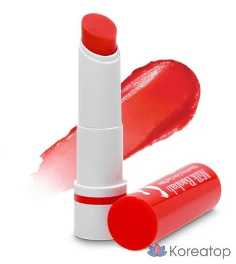 Детский цветной бальзам для губ Milk Baobab, красный, клубничный, 3,5 г, 1 шт., фото 2