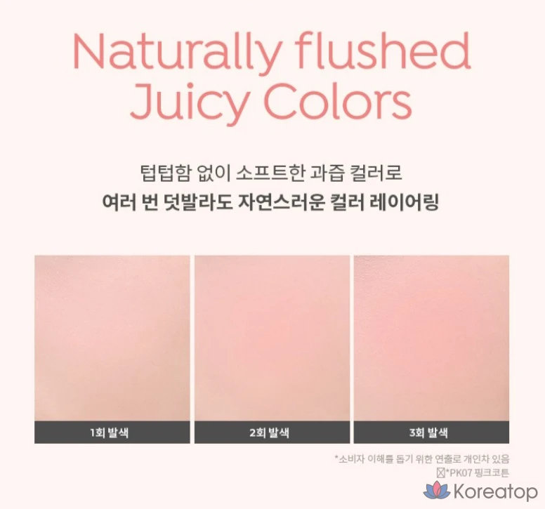 Пастельные румяна A'Pieu Juicy Pang 3,7 г, CR07, цвет «Помело», 1 шт., фото 6