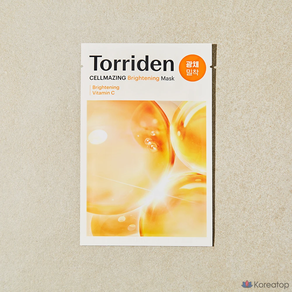 Тканевая маска для лица Torriden Cellmazing Vita C Brightening Mask, 20 шт., фото 5