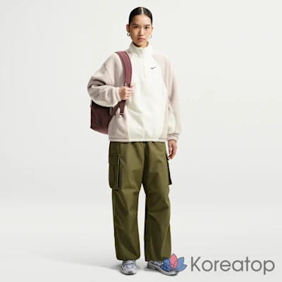 Свитшот женский Nike Studio Fleece Heavyweight Plush Oversized Quarter-Zip, фото 4