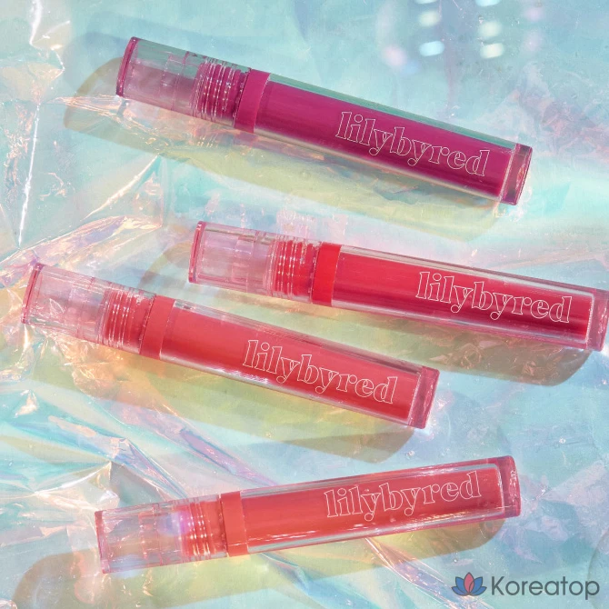 Фиксирующий тинт для губ Lilybyred Glassy Layer Fixing Lip Tint, оттенок 01 Cheeky Peach, 1 шт.