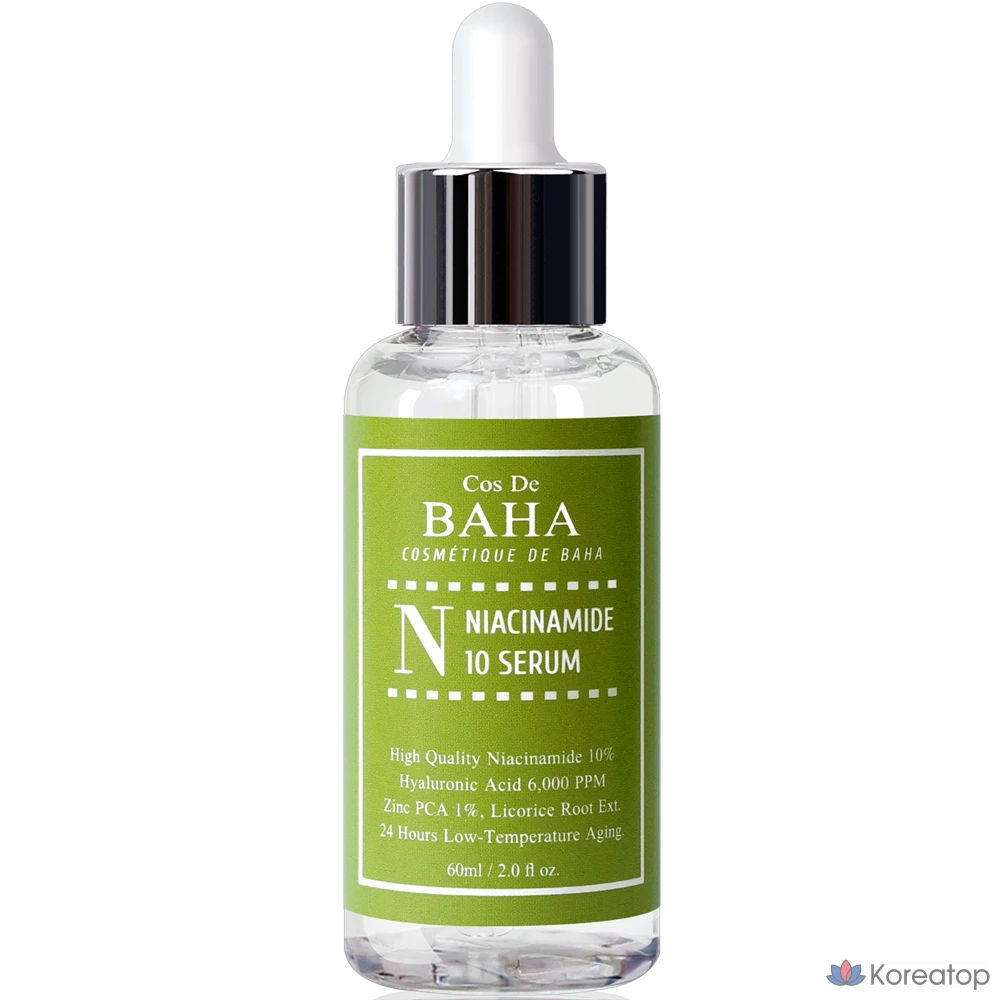 Сыворотка Cos De Baha с ниацинамидом 10% и цинком 1%, 1 шт., 30 мл