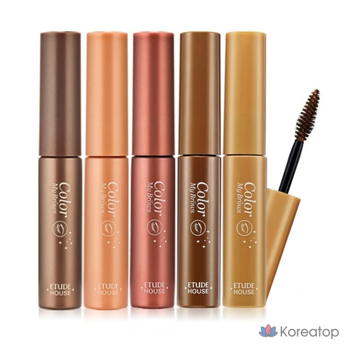 Накладные брови Etude Pure False Eyebrow Cara, 4,5 г, № 4, натуральный коричневый, 1 шт., фото 4