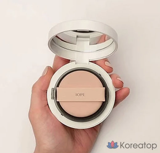 Тональный крем IOPE 5.5th Generation Cover Air Cushion Foundation, 15 г, 21C Cool Vanilla, 1 шт., фото 5