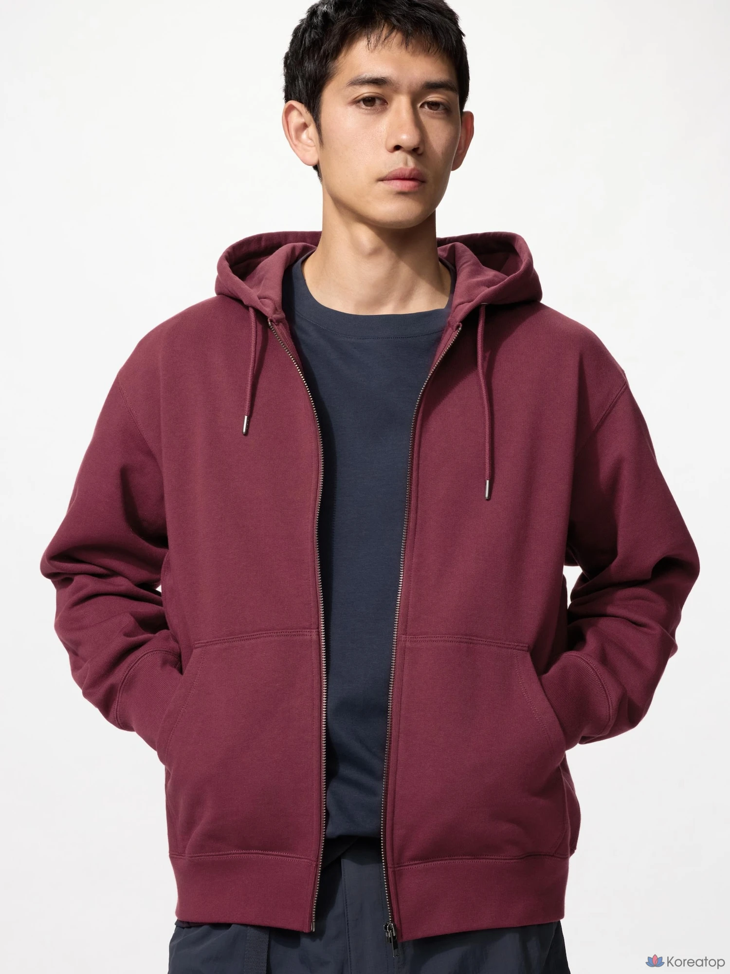 Парка на молнии Uniqlo Sweat Full-Zip Parka