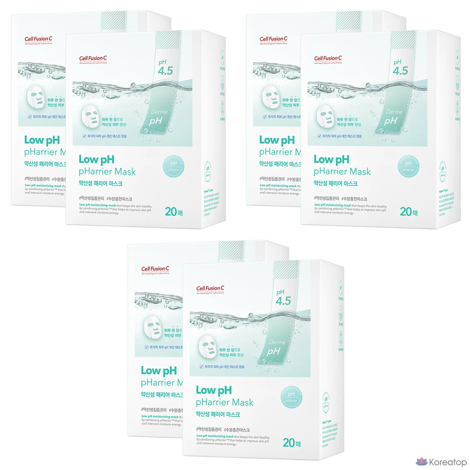 Набор мягких кислотных масок для лица Cellfusion C, 20 штук, 6 упаковок.