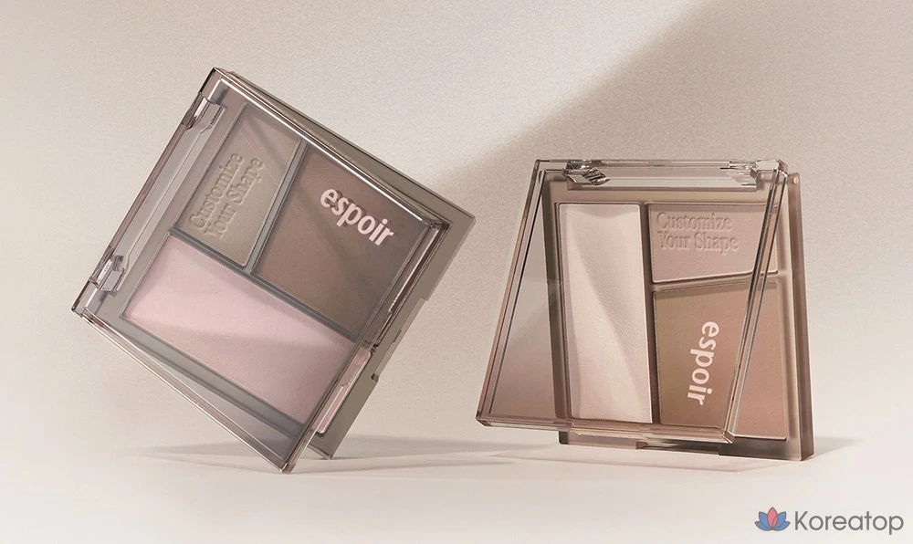 Палетка для контурирования Espoir Tone Pairing Contour Palette 10 г, оттенок № 1 нейтральный, 1 шт., фото 3