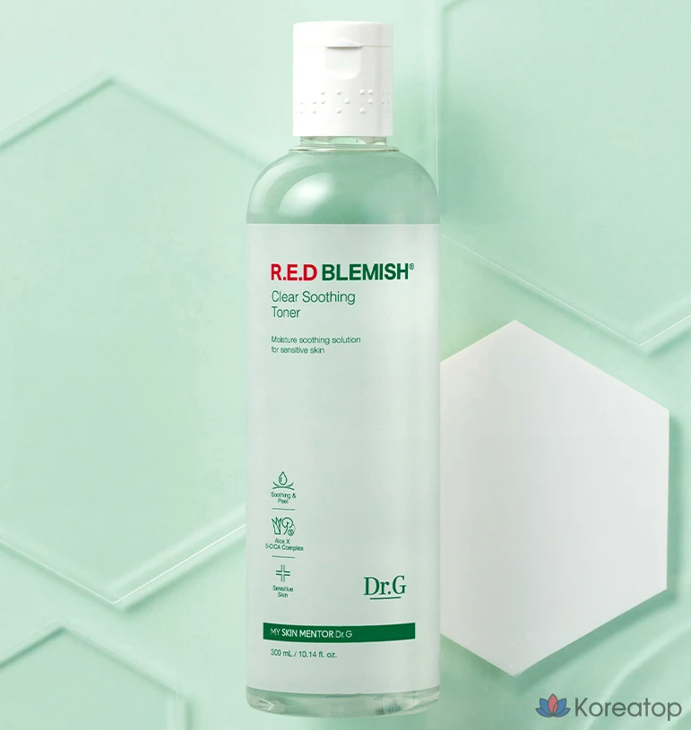 Успокаивающий тоник Dr. Ceuracle Red Blemish Clear, 300 мл, 1 шт., фото 3