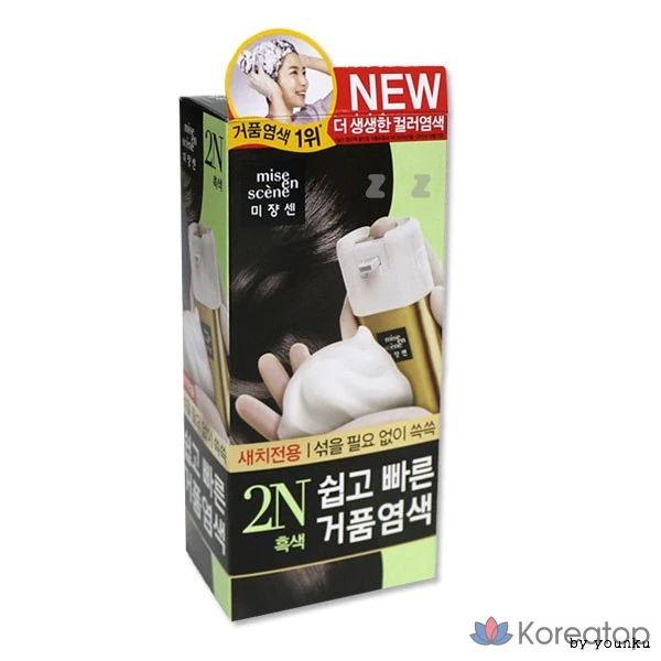 Mise en Scene Easy and Fast Foam Dye Self-Dye Bubble Dye, Light Brown, 1 шт.