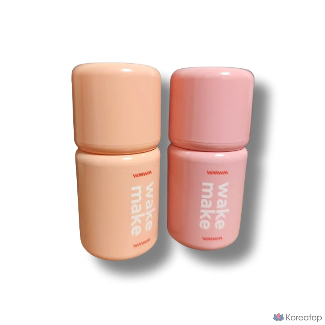 Румяна WAKEMAKE Shaking Blur Cheek, 4 г, 6 цветов, Румяна WAKEMAKE Warm-Tone Blusher Cool-Tone Blusher Daily Makeup, 1 шт., 3 тюбика, бледно-лососевый