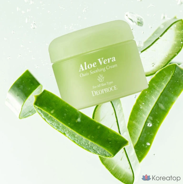 Успокаивающий крем Deoproce Aloe Vera Oasis, 50 г, 1 шт.
