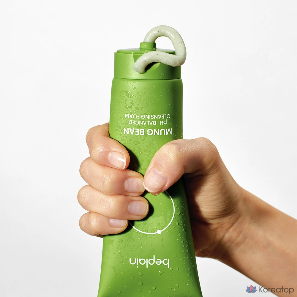 Очищающая пенка Beplain Green Bean с мягкой кислотностью, набор 120 мл + 80 мл, 5 комплектов., фото 3