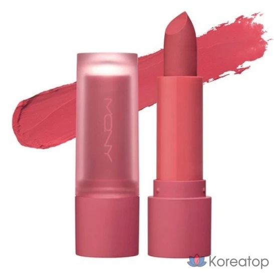 Матовая пудровая помада Mqny New York, 3,5 г, 1 шт., оттенок 02 Steam Rose