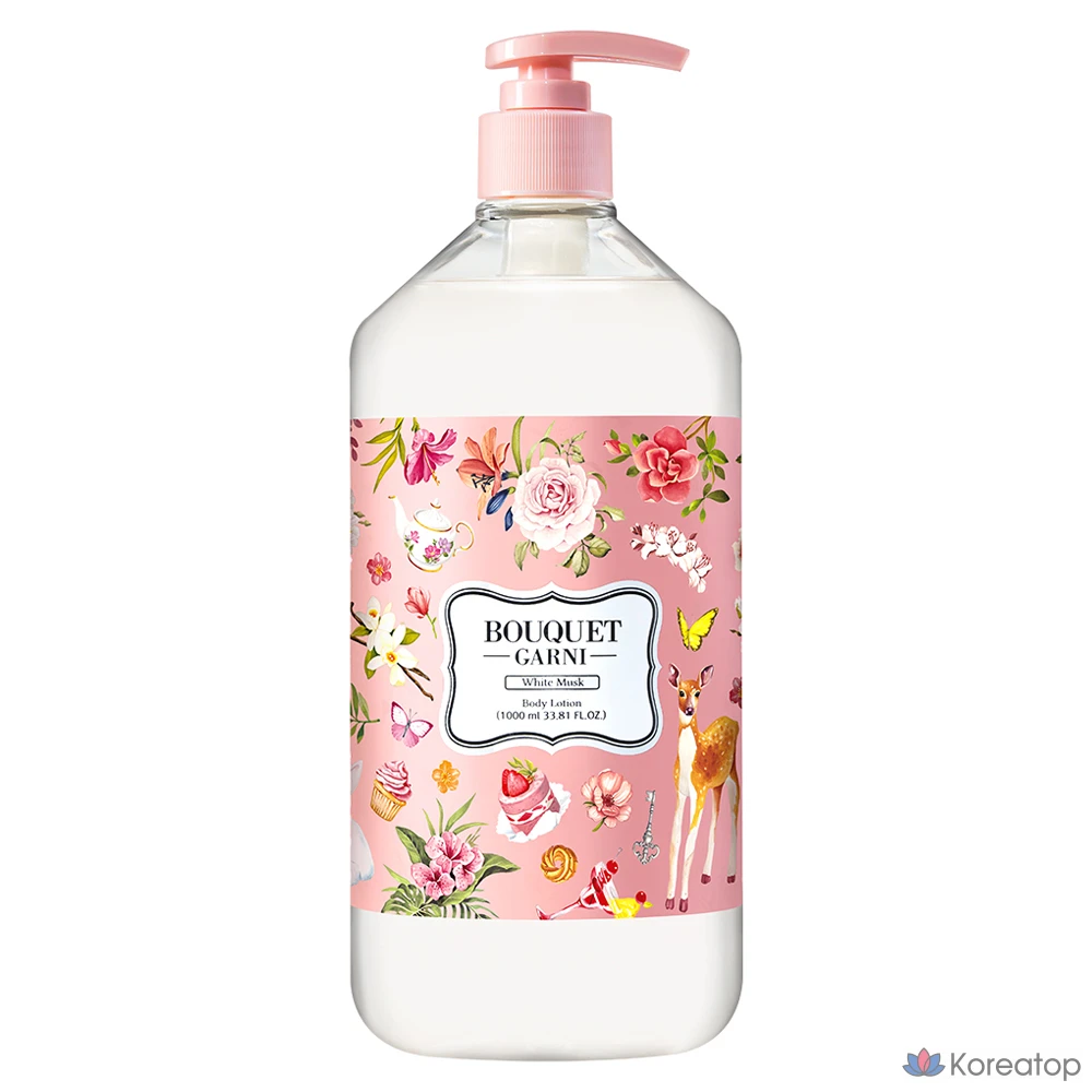 Ароматизированный лосьон для тела Bouquet Garni «Белый мускус», 1 л, 1 шт.