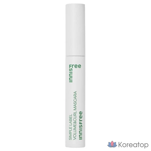 Тушь для ресниц Innisfree Simple Label Volume & Curl, 7,5 г, 1 упаковка, 9 шт.