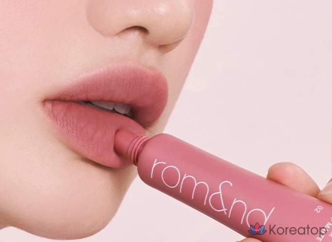 Матовая помада ROM&ND Color, 1 шт., оттенок Hush Grape, цвет 02., фото 5