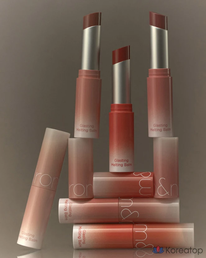 Тающий бальзам для губ ROM&ND Glasting Melting Lip Balm, оттенок «Вуаль розы», 3,5 г, 1 шт., фото 8