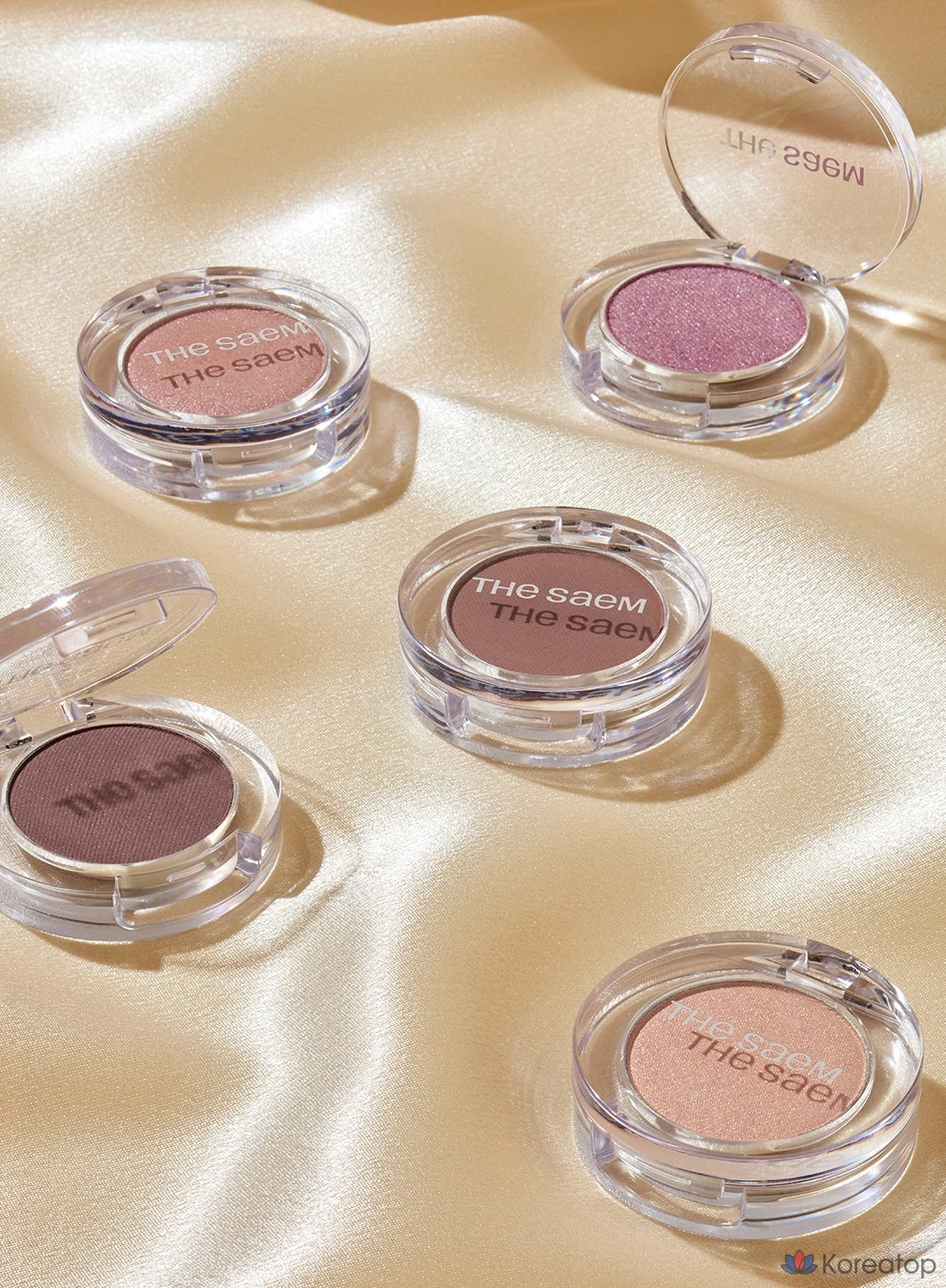 Однотонные мерцающие тени для век The Saem Saemmul, PP01 Jasmine, 1 шт., фото 6
