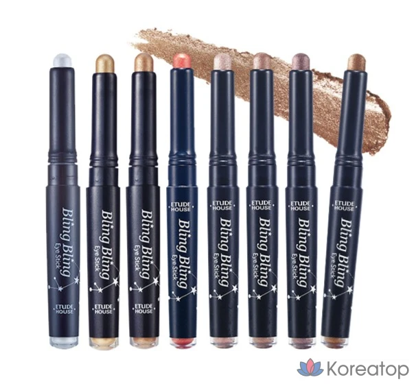Etude House Bling Bling Eye Stick, № 9 Gold Tail Star, 1 шт., фото 6