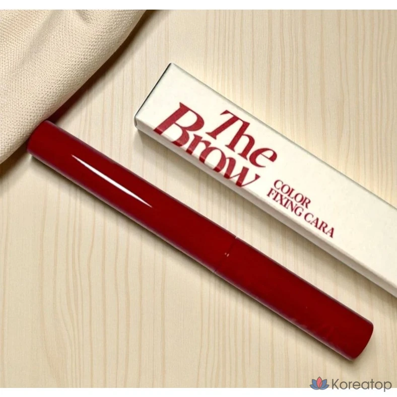 Тонкая кисть для фиксации цвета бровей Espoir The Brow Color Fixing Cara, розово-коричневый цвет, 1 шт., фото 2