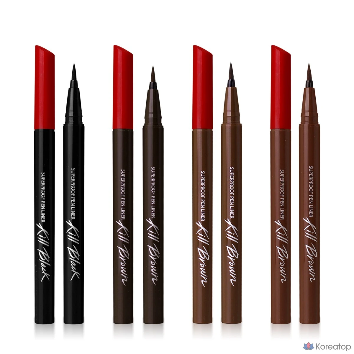 Ручка-лайнер Clio Superproof Kill Black / Kill Brown, 01 Black, 1 шт.