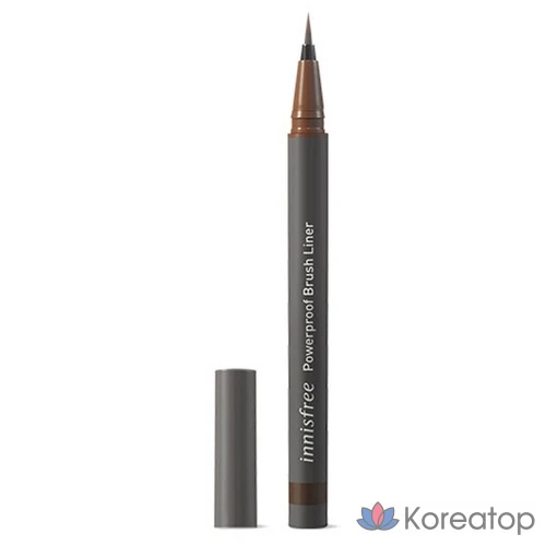Подводка для глаз Innisfree Powerproof Brush Liner, 0,6 г, № 2, коричневая, 1 шт.