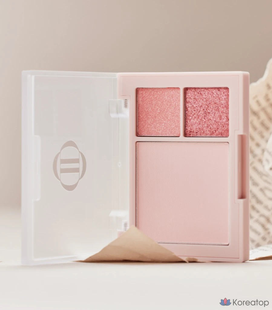 Палетка теней и румян Dinto Cheek &amp; Eye Multi-Use Palette 6,5 г, розовый оттенок 762, 1 шт.