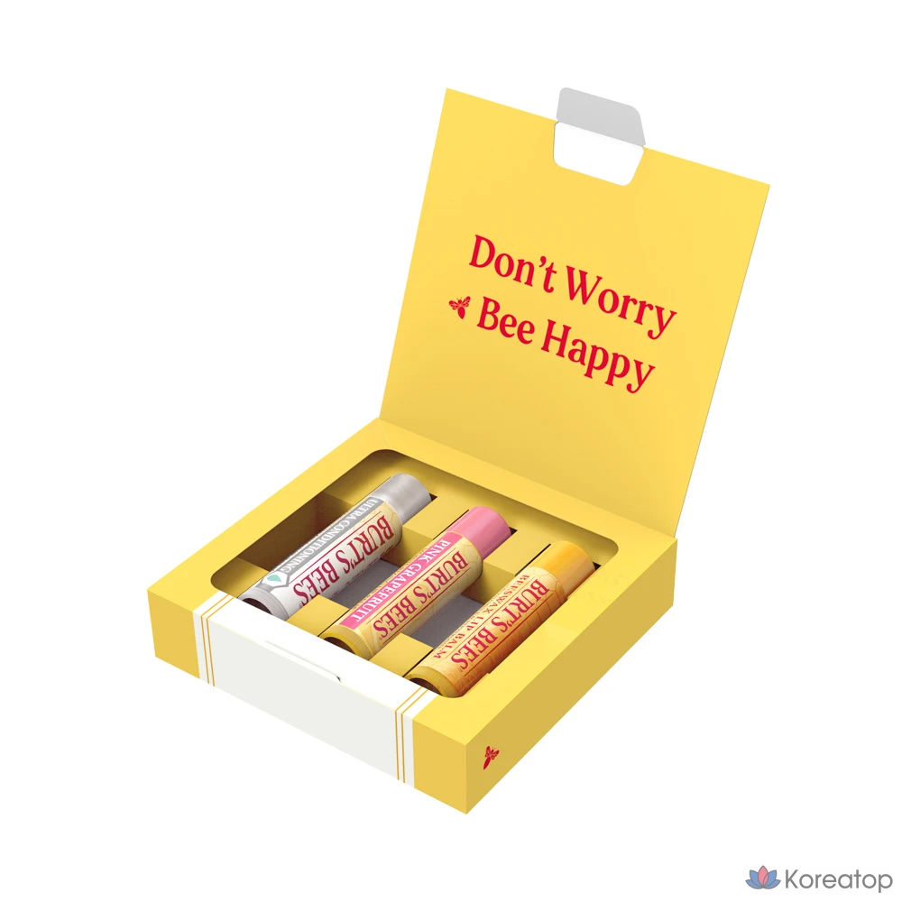 Набор бальзамов для губ Burt's Bees, 3 предмета, 5 предметов, 3 бальзама для губ., фото 4