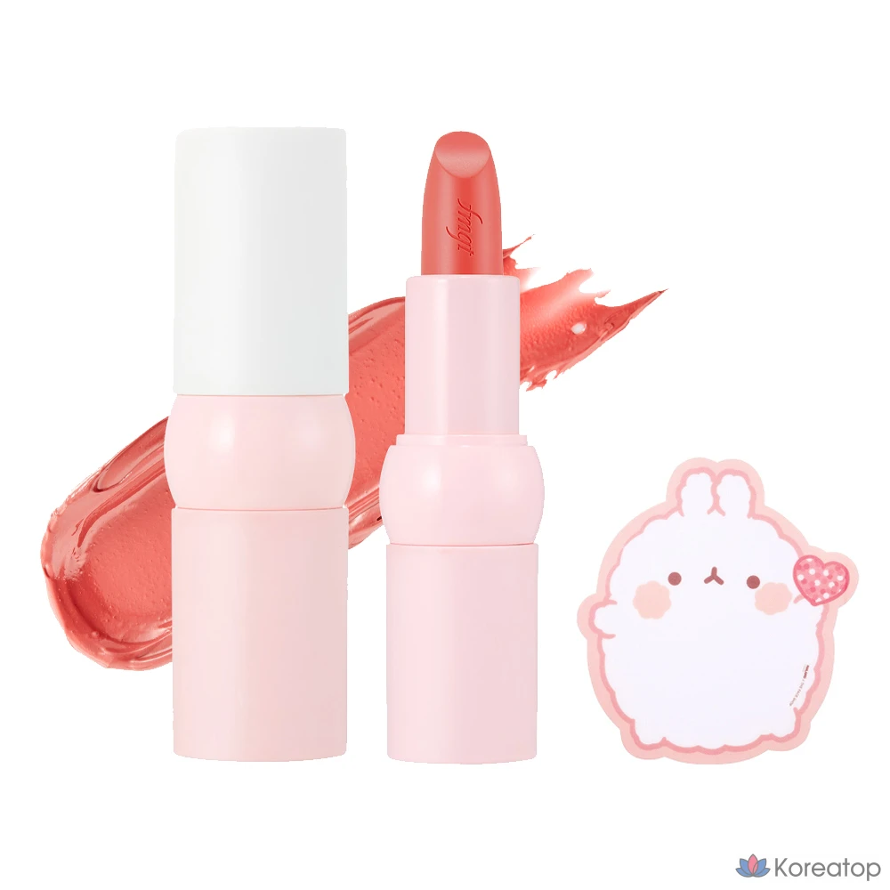 The Face Shop Molang New Bold Sheer Glow Lipstick, 4 г, 1 шт., 02 Lively Molang