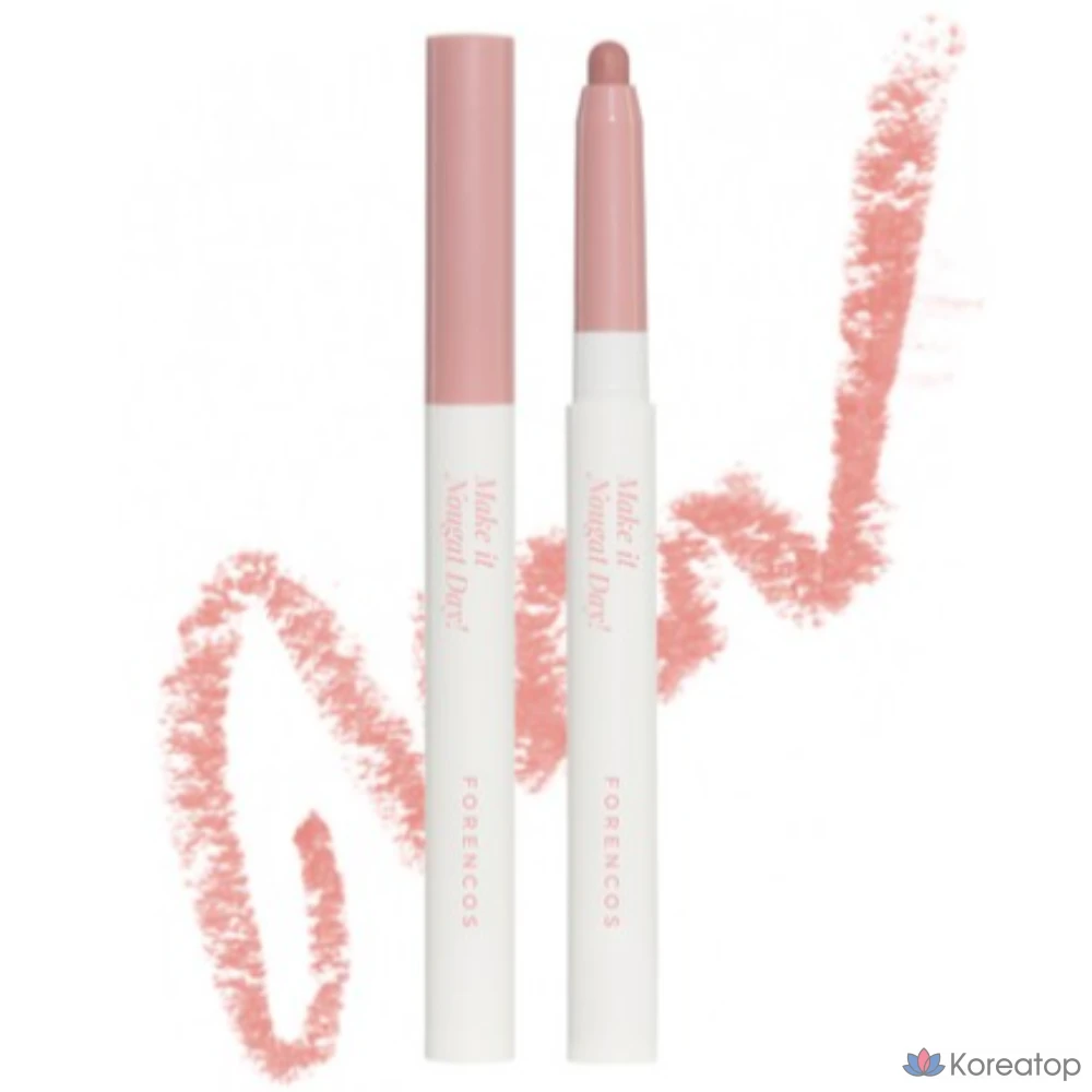 Карандаш для губ Forencos Nougat Hide & Fit, 0,8 г, оттенок 06 Fig Nougat Fig, 1 шт.